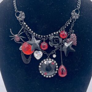 Vintage and RARE Betsy Johnson Gothic style necklace